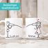 Kaffee-Tasse mit Namen Liebes-Paar Strichmännchen Motiv personalisierbar Liebesgeschenke Valentinstag Weihnachten (1 Tasse) SpecialMe®preview