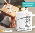 Kaffee-Tasse mit Namen Liebes-Paar Strichmännchen Motiv personalisierbar Liebesgeschenke Valentinstag Weihnachten (1 Tasse) SpecialMe®preview