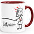 Kaffee-Tasse mit Namen Liebes-Paar Strichmännchen Motiv personalisierbar Liebesgeschenke Valentinstag Weihnachten (1 Tasse) SpecialMe®preview