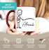 Kaffee-Tasse mit Namen Liebes-Paar Strichmännchen Motiv personalisierbar Liebesgeschenke Valentinstag Weihnachten (1 Tasse) SpecialMe®preview