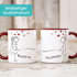 Kaffee-Tasse mit Namen Liebes-Paar Strichmännchen Motiv personalisierbar Liebesgeschenke Valentinstag Weihnachten (1 Tasse) SpecialMe®preview
