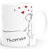 Kaffee-Tasse mit Namen Liebes-Paar Strichmännchen Motiv personalisierbar Liebesgeschenke Valentinstag Weihnachten (1 Tasse) SpecialMe®preview