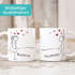 Kaffee-Tasse mit Namen Liebes-Paar Strichmännchen Motiv personalisierbar Liebesgeschenke Valentinstag Weihnachten (1 Tasse) SpecialMe®preview