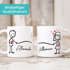 Kaffee-Tasse mit Namen Liebes-Paar Strichmännchen Motiv personalisierbar Liebesgeschenke Valentinstag Weihnachten (1 Tasse) SpecialMe®preview