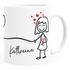 Kaffee-Tasse mit Namen Liebes-Paar Strichmännchen Motiv personalisierbar Liebesgeschenke Valentinstag Weihnachten (1 Tasse) SpecialMe®preview