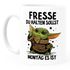 Kaffee-Tasse mit Spruch Arbeit Fresse halten du sollst Montag es ist Baby Bürotasse lustige Kaffeebecher MoonWorks®preview