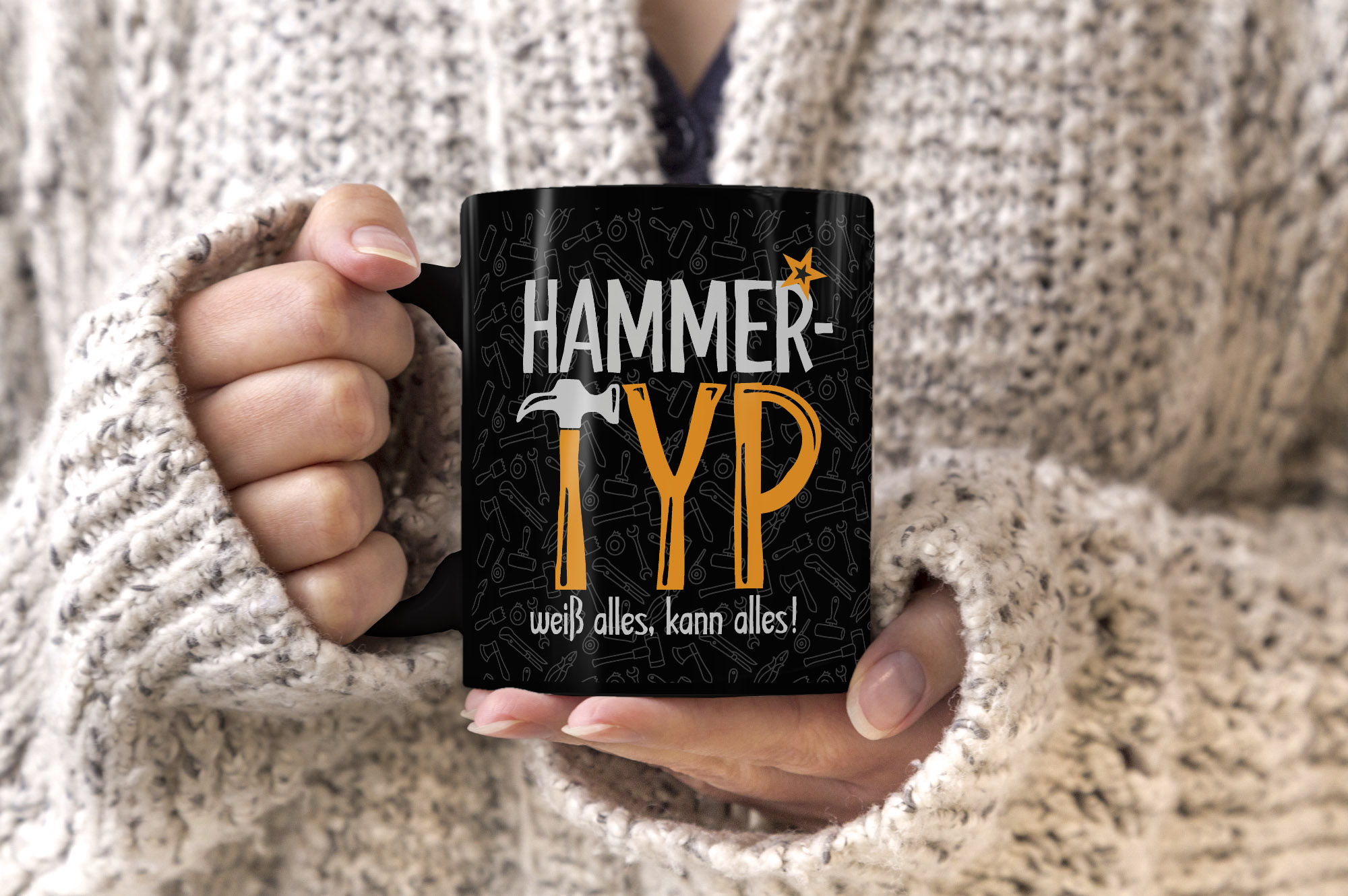 Lustige Tasse Mit Spruch - 'Ich Wünschte Das Wäre EIN Bier' - 300 Ml, Schwarz