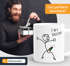 Kaffee-Tasse mit Spruch I`'m a unicorn Motiv lustiges Strichmännchen Penis Einhorn Parodie Ironie Bürotasse Kaffeebecher MoonWorks®preview