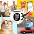 Kaffee-Tasse mit Spruch Klug wars nicht aber geil Tasse mit Innenfarbe MoonWorks®preview