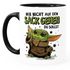 Kaffee-Tasse mit Spruch Mir nicht auf den Sack gehen du sollst Baby Yoda Bürotasse lustige Kaffeebecher MoonWorks® preview