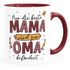 Kaffee-Tasse mit Spruch Nur die beste Mama wird zur Oma befördert Geschenk Muttertag Großmutter SpecialMe®preview