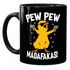 Kaffee-Tasse mit Spruch Pew Pew Madafakas Crazy Chick Küken Meme Trend Bürotasse lustige Kaffeebecher MoonWorks®preview