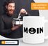 Kaffee-Tasse Moin mit Anker Frühstückstasse einfarbig MoonWorks®preview
