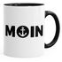 Kaffee-Tasse Moin mit Anker Frühstückstasse mit farbigen Henkel und Innenfarbe MoonWorks®preview