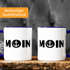 Kaffee-Tasse Moin mit Anker Frühstückstasse mit farbigen Henkel und Innenfarbe MoonWorks®preview
