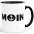 Kaffee-Tasse Moin mit Anker Frühstückstasse mit farbigen Henkel und Innenfarbe MoonWorks®preview