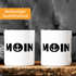Kaffee-Tasse Moin mit Anker Frühstückstasse mit farbigen Henkel und Innenfarbe MoonWorks®preview