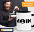 Kaffee-Tasse Moin mit Anker Frühstückstasse mit farbigen Henkel und Innenfarbe MoonWorks®preview