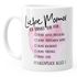 Kaffee-Tasse Muttertag Mama ich danke dir für alles Geschenk-Tasse Muttertags-Geschenk MoonWorks®preview