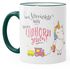 Kaffee-Tasse Nur Verrückte hier komm Einhorn wir gehen Einhorn-Tasse mit Farbkante MoonWorks®preview