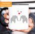 Kaffee-Tasse Origami Elefanten Pärchen verliebt Paar Liebe Geschenk-Tasse MoonWorks®preview