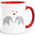 Kaffee-Tasse Origami Elefanten Pärchen verliebt Paar Liebe Geschenk-Tasse MoonWorks®preview