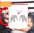 Kaffee-Tasse Origami Elefanten Pärchen verliebt Paar Liebe Geschenk-Tasse MoonWorks®preview