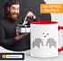 Kaffee-Tasse Origami Elefanten Pärchen verliebt Paar Liebe Geschenk-Tasse MoonWorks®preview