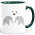 Kaffee-Tasse Origami Elefanten Pärchen verliebt Paar Liebe Geschenk-Tasse MoonWorks®preview