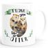 Kaffee-Tasse Otter Pärchen I love you like no otter Geschenk Liebe Spruch Kaffeetasse Teetasse Keramiktasse MoonWorks® einfarbigpreview