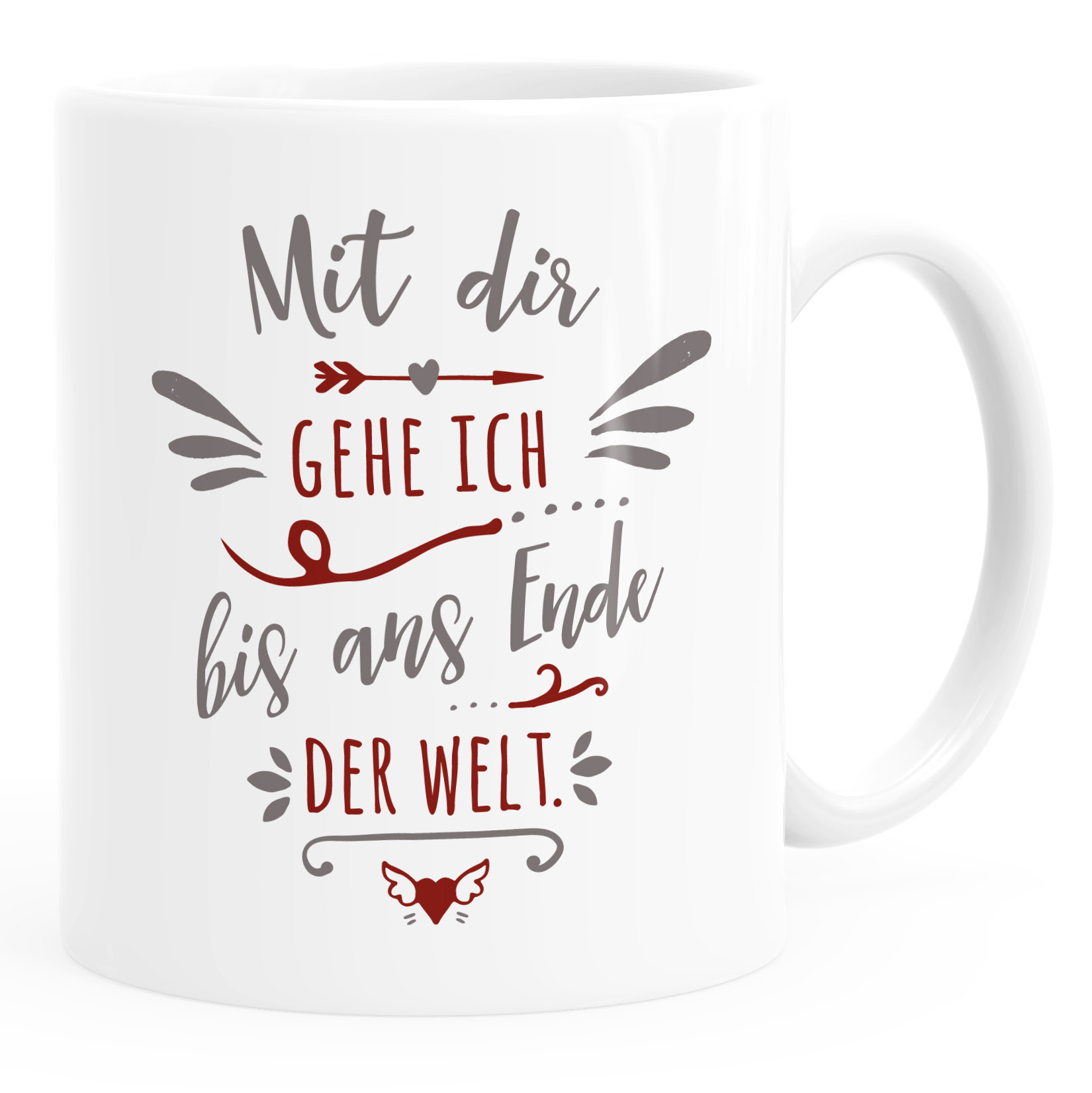 Moonworks Kaffeetasse „Panda – Ich Deins Du Meins Wir Eins“ – 325 Ml, Spülmaschinenfest, Liebesgeschenk