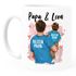 Kaffee-Tasse Papa mit Namen Vater Sohn Tochter personalisierte Geschenke für Papa zum Vatertag Geburtstag SpecialMe®preview