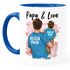 Kaffee-Tasse Papa mit Namen Vater Sohn Tochter personalisierte Geschenke für Papa zum Vatertag Geburtstag SpecialMe®preview