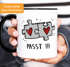 Kaffee-Tasse Passt!!! 2 Puzzleteile Geschenk Liebe Valentinstag Jahrestag Beziehung Moonworks®preview