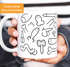  Kaffee-Tasse Penis-Muster Penisse Fun-Tasse Penis-Tasse Pimmel-Tasse Büro-Tasse Genitalien MoonWorks®preview