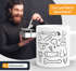  Kaffee-Tasse Penis-Muster Penisse Fun-Tasse Penis-Tasse Pimmel-Tasse Büro-Tasse Genitalien MoonWorks®preview
