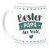 Kaffee-Tasse personalisierbar Beste/r Mama/Papa der Welt anpassbarer Name personalisierte Geschenke SpecialMe®preview
