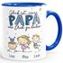 Kaffee-Tasse personalisiert Kinder-Namen Glück ist einen Papa wie dich zu haben Geschenk Vatertag SpecialMe®preview