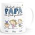 Kaffee-Tasse personalisiert Kinder-Namen Glück ist einen Papa wie dich zu haben Geschenk Vatertag SpecialMe®preview