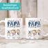 Kaffee-Tasse personalisiert Kinder-Namen Glück ist einen Papa wie dich zu haben Geschenk Vatertag SpecialMe®preview