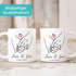 Kaffee-Tasse personalisiert mit Namen und Datum Motiv Hände Herz Geschenk Partner Mann Frau Liebe SpecialMe®preview