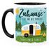 Kaffee-Tasse personalisiert mit Namen Zuhause ist da wo wir parken Wohnwagen Camping Geschenke SpecialMe®preview