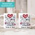 Kaffee-Tasse personalisiert verliebte Strichmännchem Spruch Ich Deins Du Meins Wunschnamen Geschenk Liebe SpecialMe®preview