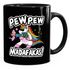 Kaffee-Tasse Pew Pew Madafakas böses Einhorn Regenbogen Unicorn MoonWorks®preview