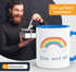 Kaffee-Tasse Regenbogen Alles wird gut Geschenk-Tasse Trost Mustmacher positiv denken durchhalten Moonworks®preview