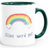Kaffee-Tasse Regenbogen Alles wird gut Geschenk-Tasse Trost Mustmacher positiv denken durchhalten Moonworks®preview