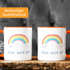Kaffee-Tasse Regenbogen Alles wird gut Geschenk-Tasse Trost Mustmacher positiv denken durchhalten Moonworks®preview