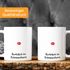 Kaffee-Tasse Rentier Rudolph im Schneesturm Weihnachtstasse lustig Meme Witz MoonWorks®preview