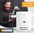 Kaffee-Tasse Rentier Rudolph im Schneesturm Weihnachtstasse lustig Meme Witz MoonWorks®preview