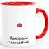 Kaffee-Tasse Rentier Rudolph im Schneesturm Weihnachtstasse lustig Meme Witz MoonWorks®preview